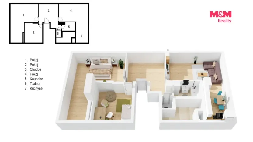 Prodej bytu 3+kk, Praha, Stochovská, 80 m2