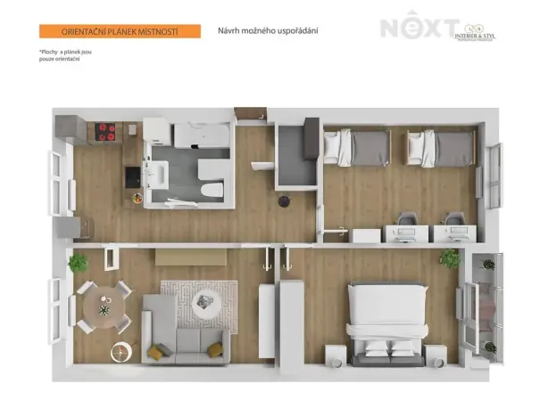 Prodej bytu 3+1, Jilemnice, Spořilovská, 80 m2