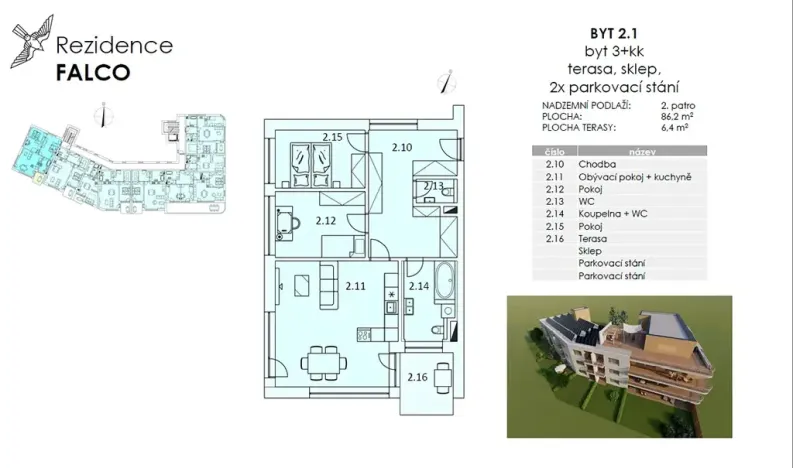 Prodej bytu 3+kk, Bakov nad Jizerou, 81 m2