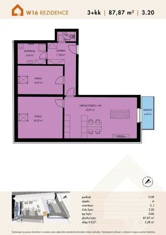 Prodej bytu 3+kk, Třešť, Wolkerova, 88 m2