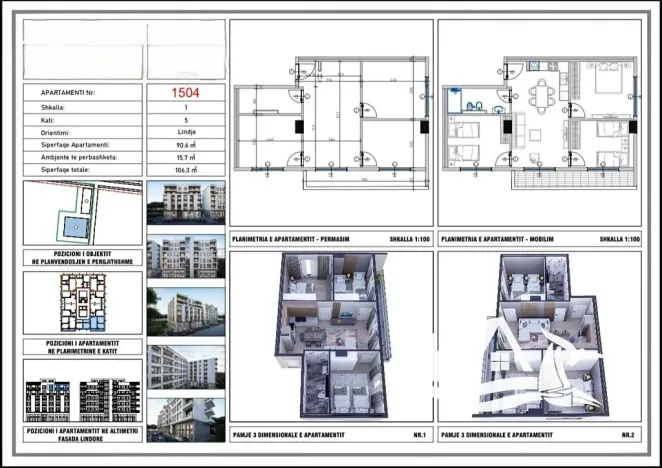 Prodej bytu 3+1, Kavaja, Albánie, 107 m2