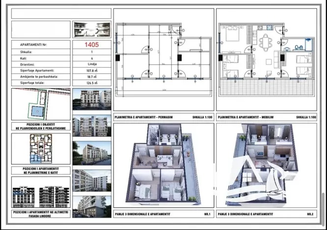 Prodej bytu 3+1, Kavaja, Albánie, 127 m2