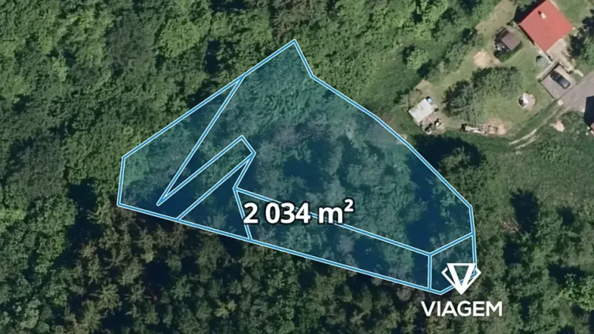 Prodej lesa, Podkopná Lhota, 2034 m2