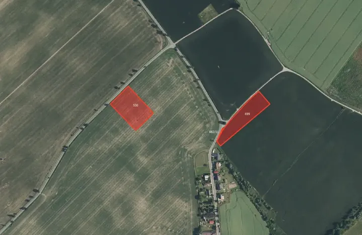 Prodej pole, Dobrovice, 8700 m2