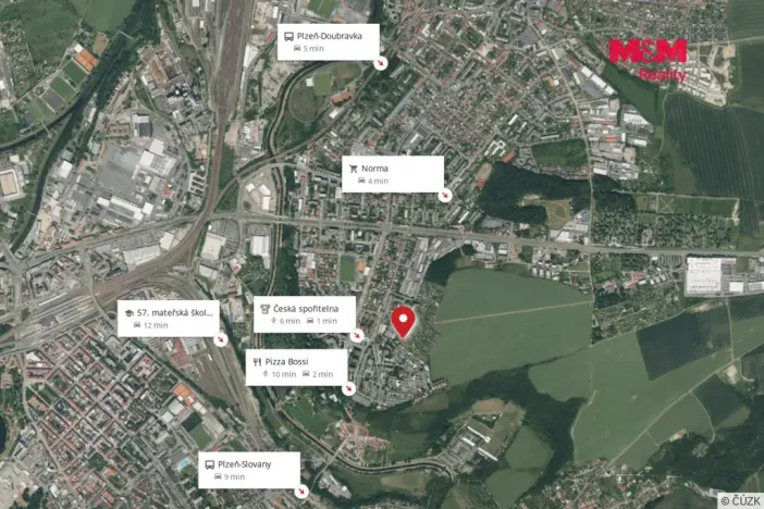 Prodej zahrady, Plzeň - Lobzy, 260 m2