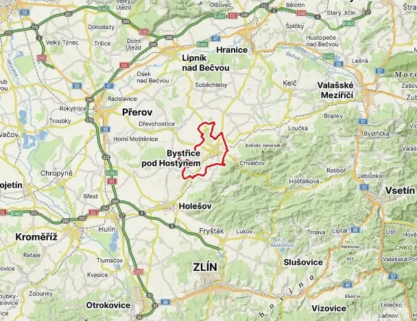 Prodej pole, Bystřice pod Hostýnem, 1036 m2