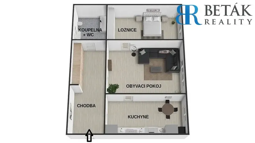 Prodej bytu 2+1, Přerov - Přerov I-Město, Fügnerova, 60 m2