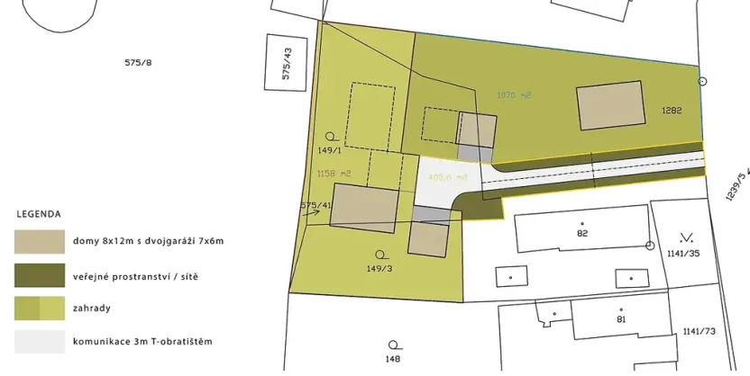 Prodej pozemku pro bydlení, Jeníkovice, 1151 m2