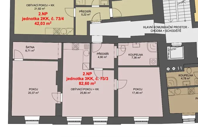 Pronájem bytu 3+kk, Jihlava, Farní, 83 m2
