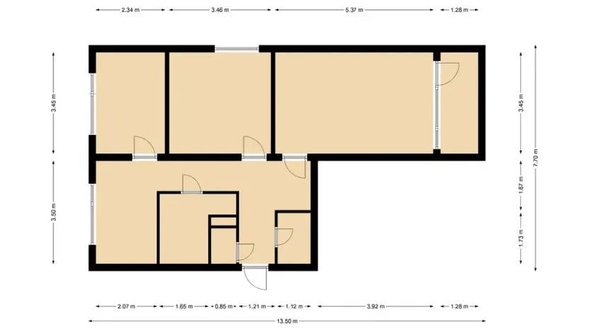 Pronájem bytu 3+1, Česká Lípa, Svárovská, 62 m2