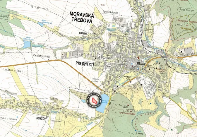 Prodej komerčního pozemku, Moravská Třebová, 9780 m2