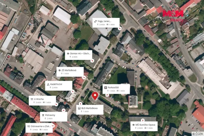 Prodej bytu 4+1, Opava - Předměstí, Mařádkova, 75 m2