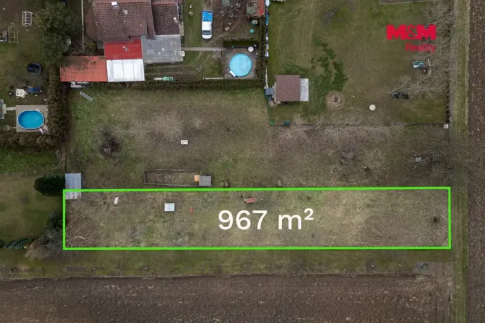 Prodej pozemku pro bydlení, Dub nad Moravou, 967 m2