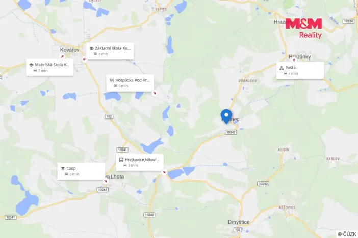 Prodej pozemku pro bydlení, Hrazany - Klisinec, 1256 m2