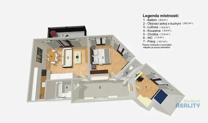 Prodej bytu 3+kk, Praha - Modřany, Kolmanova, 68 m2