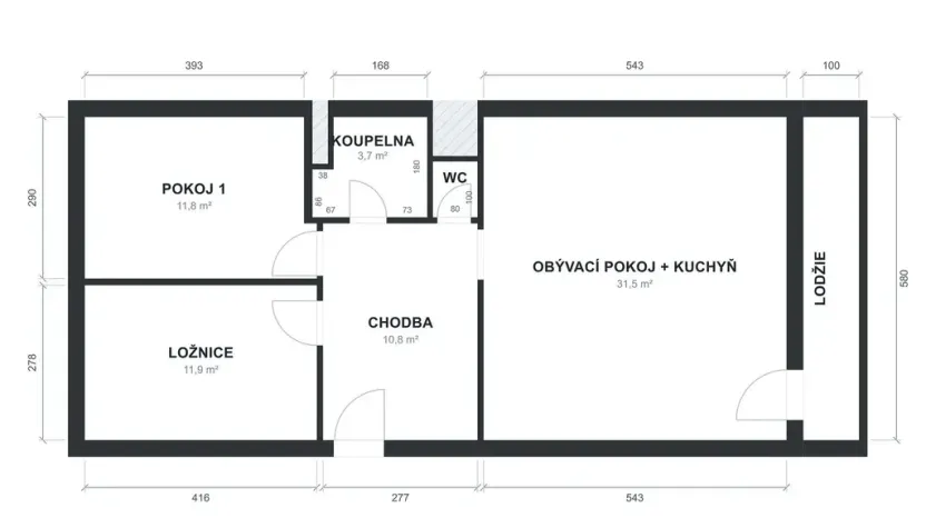 Pronájem bytu 3+kk, Říčany, Marie Pujmanové, 72 m2