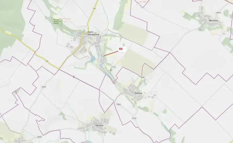 Dražba lesa, Horní Dunajovice, 758 m2