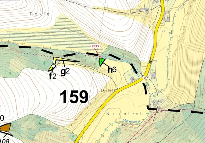 Dražba lesa, Březiny, 303 m2