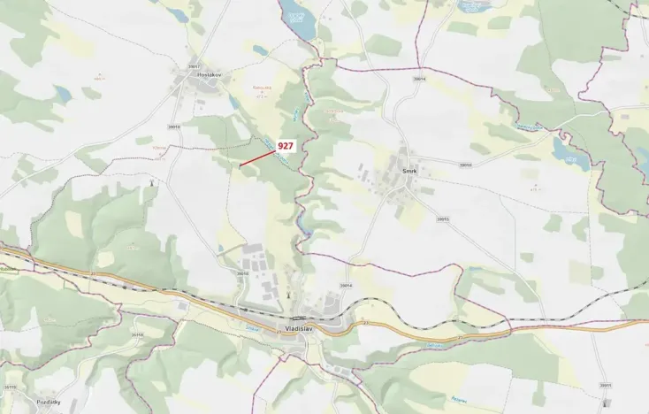Dražba lesa, Vladislav, 613 m2