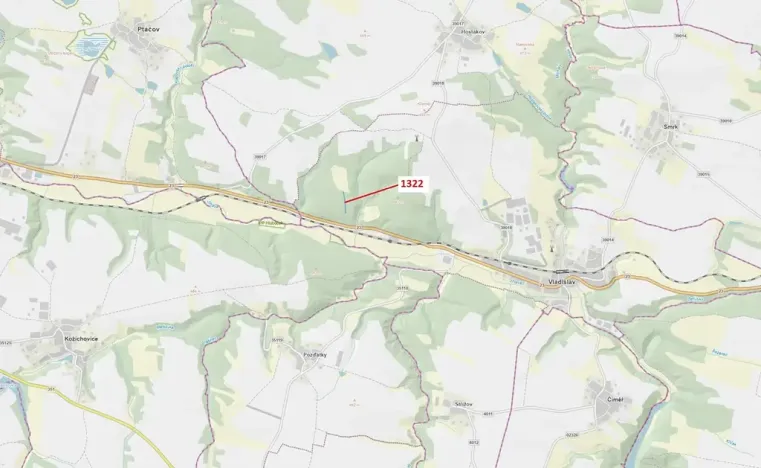 Dražba lesa, Vladislav, 1888 m2