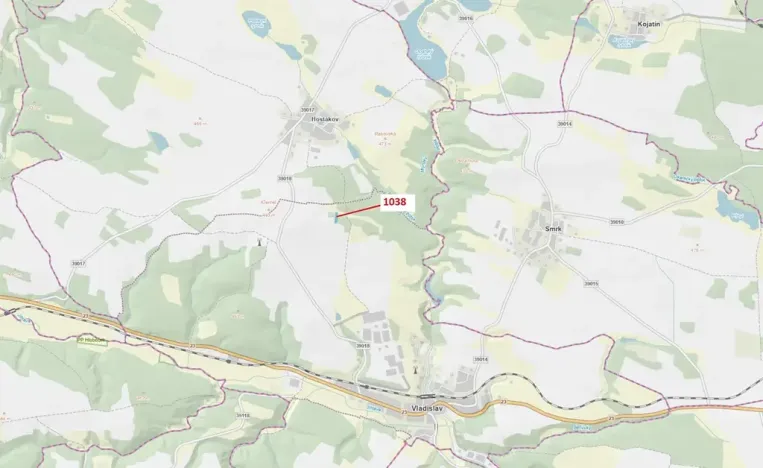 Dražba lesa, Vladislav, 1583 m2