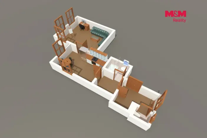 Prodej bytu 2+kk, Praha - Staré Město, Uhelný trh, 61 m2