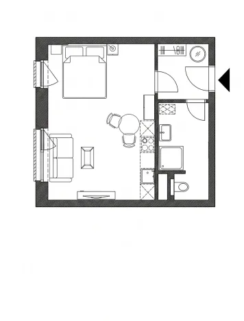 Prodej bytu 1+kk, Brno, Bohunická, 36 m2