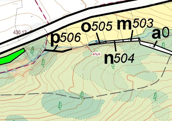 Dražba lesa, Koněšín, 40 m2