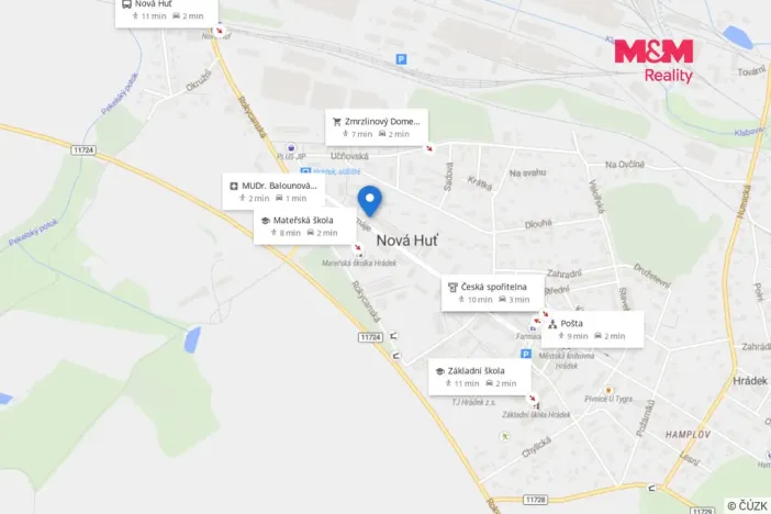 Pronájem bytu 3+1, Hrádek - Nová Huť, 1. máje, 67 m2