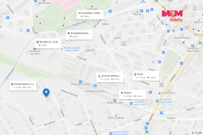 Prodej bytu 1+kk, Brandýs nad Labem-Stará Boleslav - Brandýs nad Labem, Vrábská, 30 m2