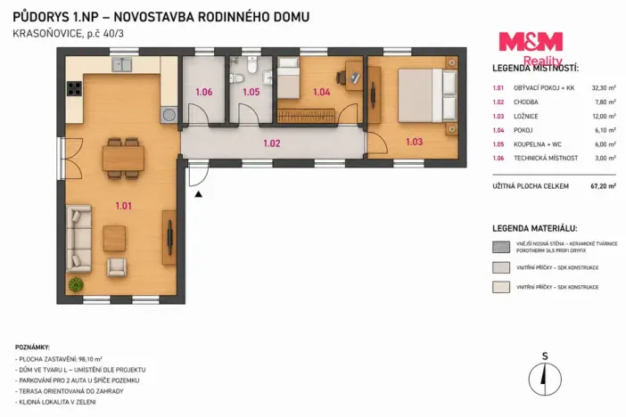 Prodej pozemku pro bydlení, Zbraslavice - Krasoňovice, 1163 m2