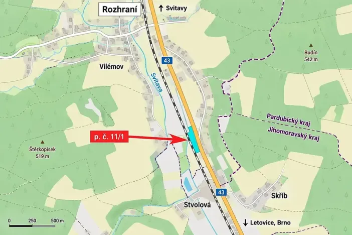 Prodej louky, Rozhraní, 2115 m2