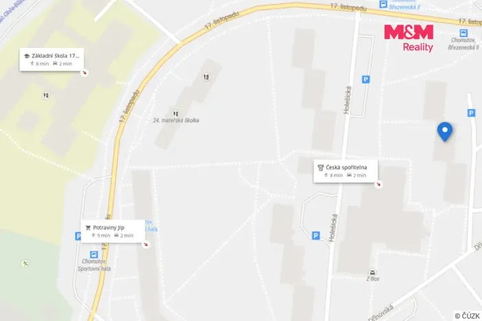 Pronájem bytu 2+1, Chomutov, Dřínovská, 61 m2