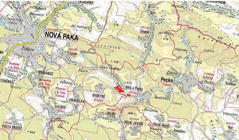 Prodej pole, Nová Paka, 30958 m2