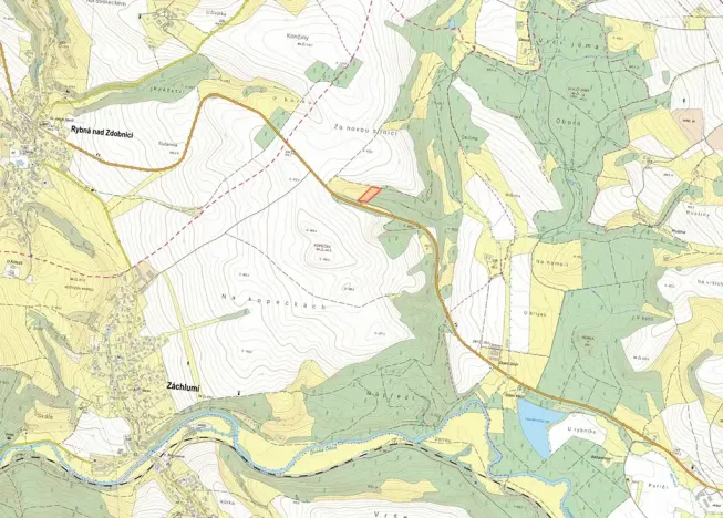 Prodej louky, Záchlumí, 5810 m2