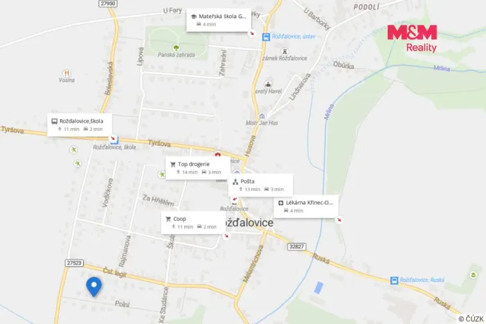 Prodej rodinného domu, Rožďalovice - Zámostí, Polní, 105 m2