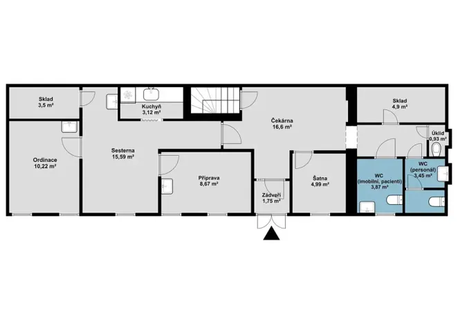 Pronájem obchodního prostoru, Teplice, 28. října, 80 m2
