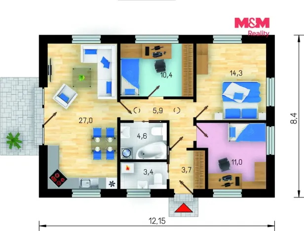 Prodej rodinného domu, Postoloprty - Skupice, 80 m2