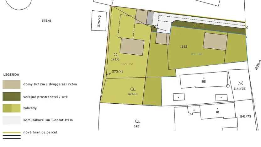 Prodej pozemku pro bydlení, Jeníkovice, 1151 m2