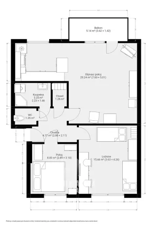 Pronájem bytu 3+kk, Jihlava, U Cvičiště, 68 m2