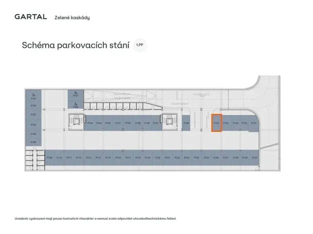 Prodej garážového stání, Praha - Běchovice, Českobrodská, 12 m2