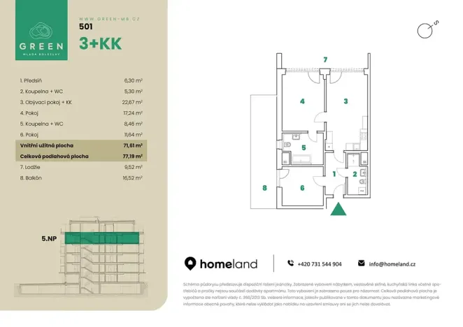 Prodej bytu 3+kk, Mladá Boleslav, 77 m2