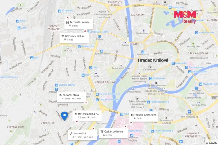 Prodej rodinného domu, Hradec Králové - Pražské Předměstí, Bezručova, 150 m2