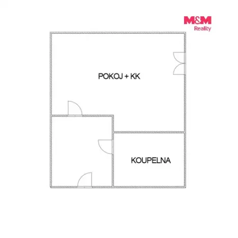Prodej bytu 1+kk, Praha - Kobylisy, Kyselova, 23 m2