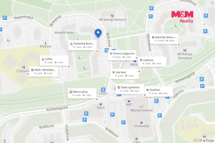 Prodej bytu 2+kk, Praha - Stodůlky, Bronzová, 43 m2