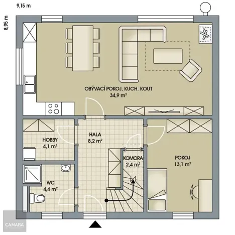 Prodej rodinného domu, Poděbrady, 138 m2