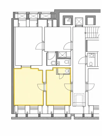 Prodej bytu 2+kk, Praha - Žižkov, Roháčova, 48 m2