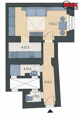Prodej bytu 1+1, Praha - Nové Město, Tyršova, 32 m2