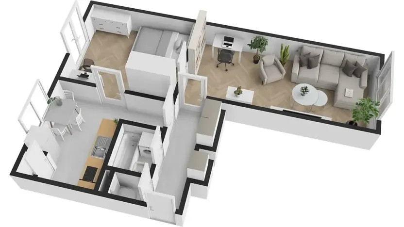 Prodej bytu 2+1, Praha - Břevnov, Plojharova, 56 m2