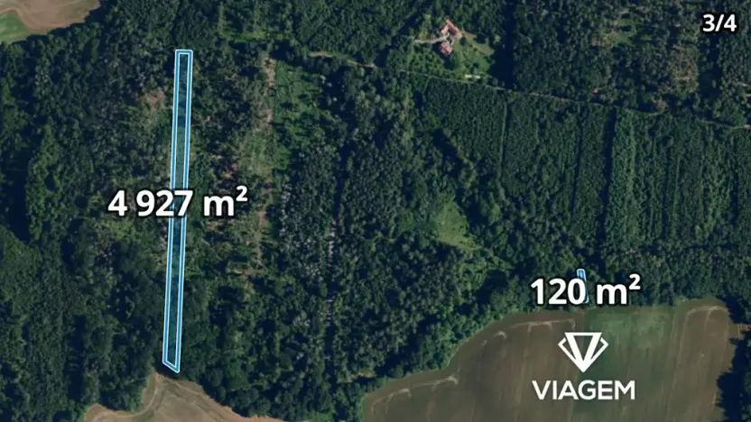 Prodej podílu lesa, Lukovany, 4460 m2